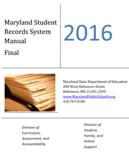 2016 Maryland Student Records Manual